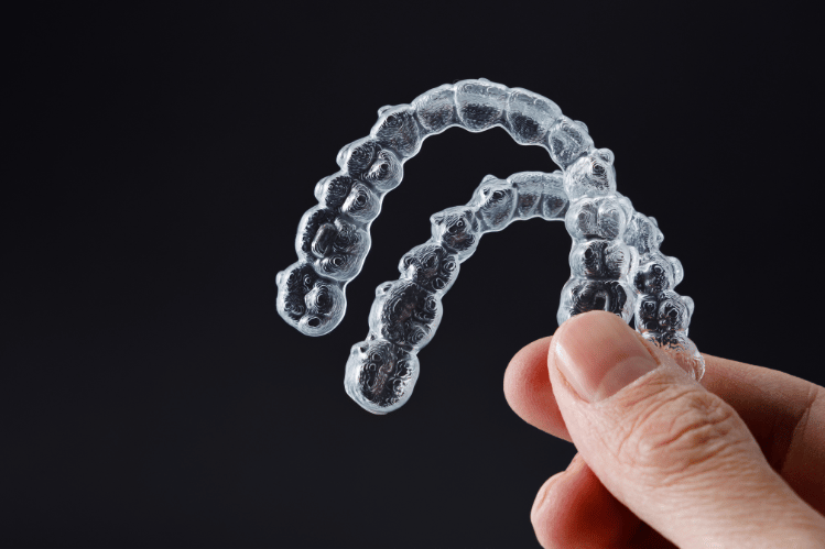 Invisible aligners for at-home teeth straightening