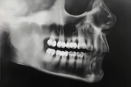 An x-ray showing posterior teeth