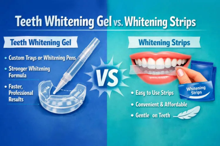 Teeth whitening gel vs strips