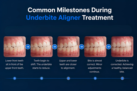 Common Milestones during Underbite Aligner Treatment