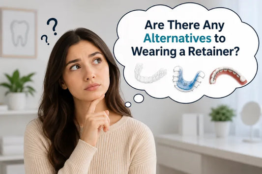  A girl wondering if there are any alternatives to wearing a retainer.