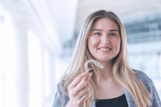  Clear aligner to realign teeth